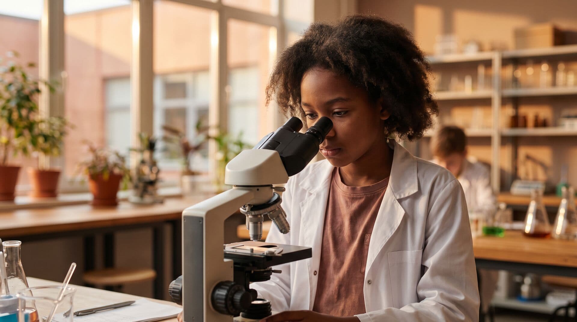 Students examining an anatomical model of a human heart