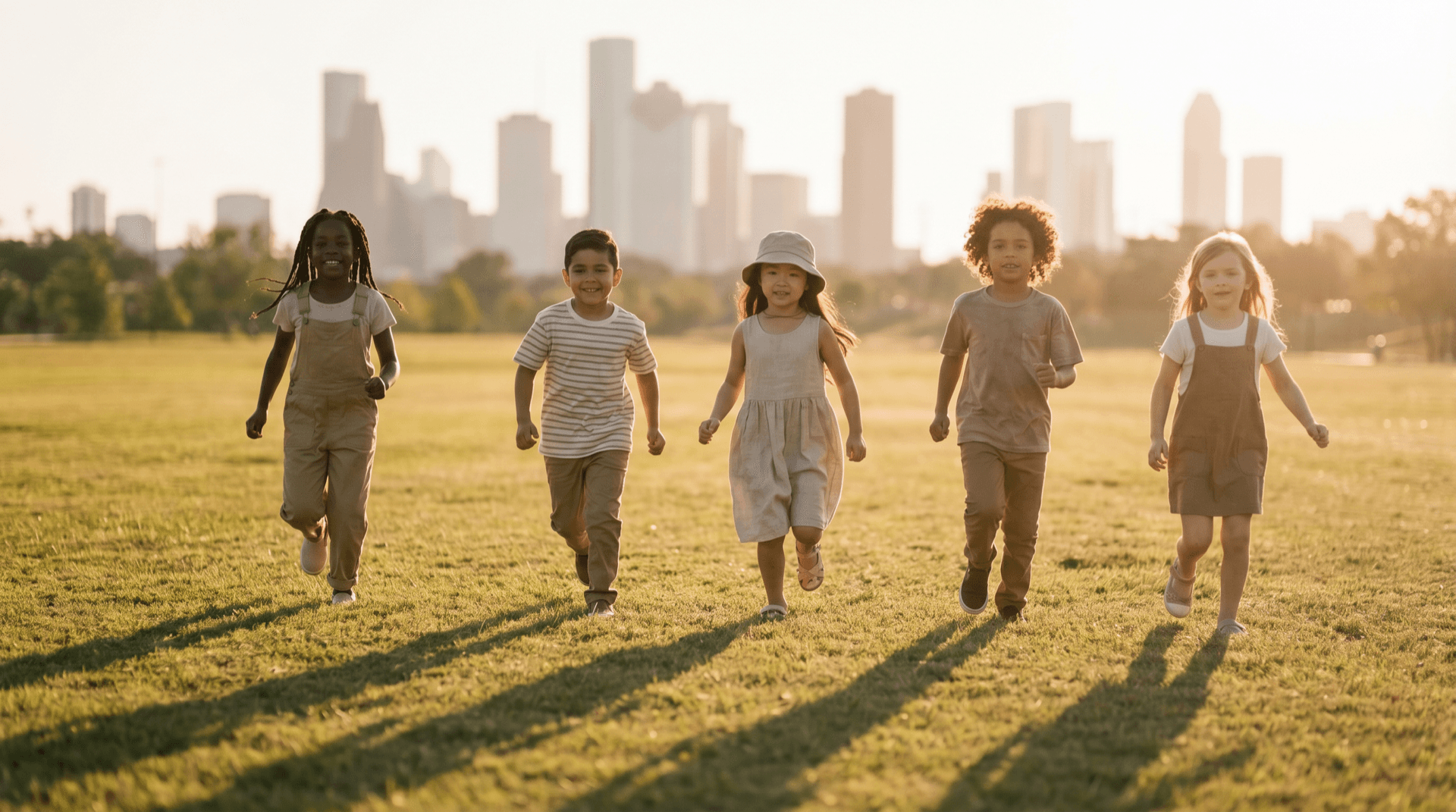 Kids enjoying activities outdoors