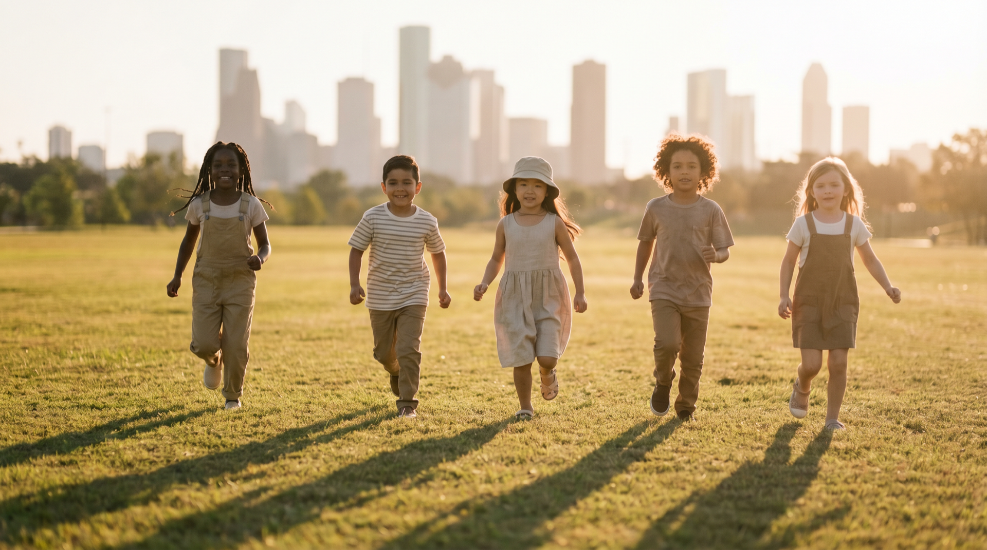 Kids enjoying activities outdoors